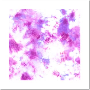 Pink and Purple Tie-Dye Spots Posters and Art